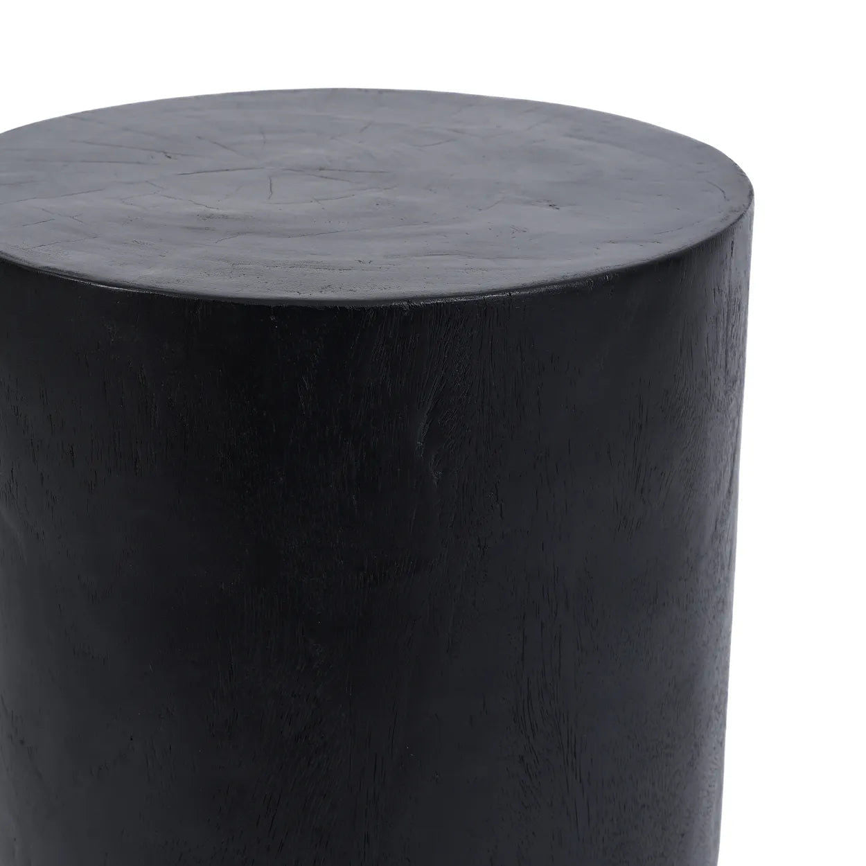 Buntuk Stool - Black, D 35 CM