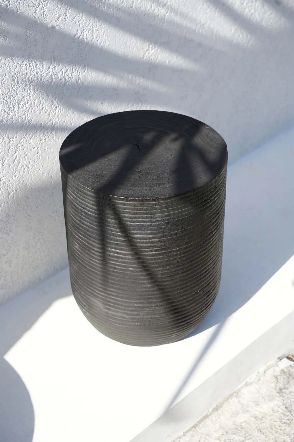 Buntuk Stool - Black, D 35 CM