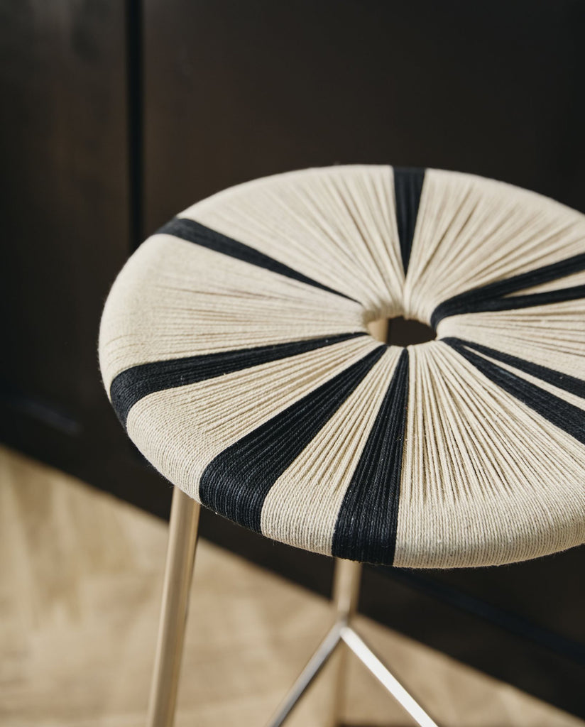 MORICE stool, high - black/ivory