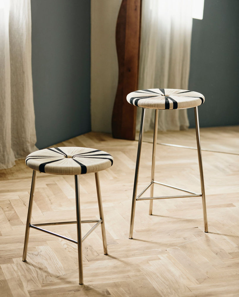 MORICE stool, high - black/ivory