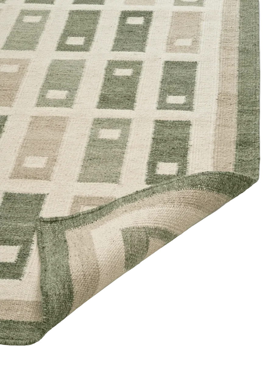 FYRBO RUNNER, WOOL, FOREST,  80 x 250