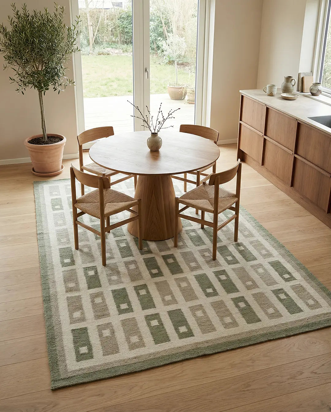 FYRBO WOOL RUG, FOREST, MANY SIZE