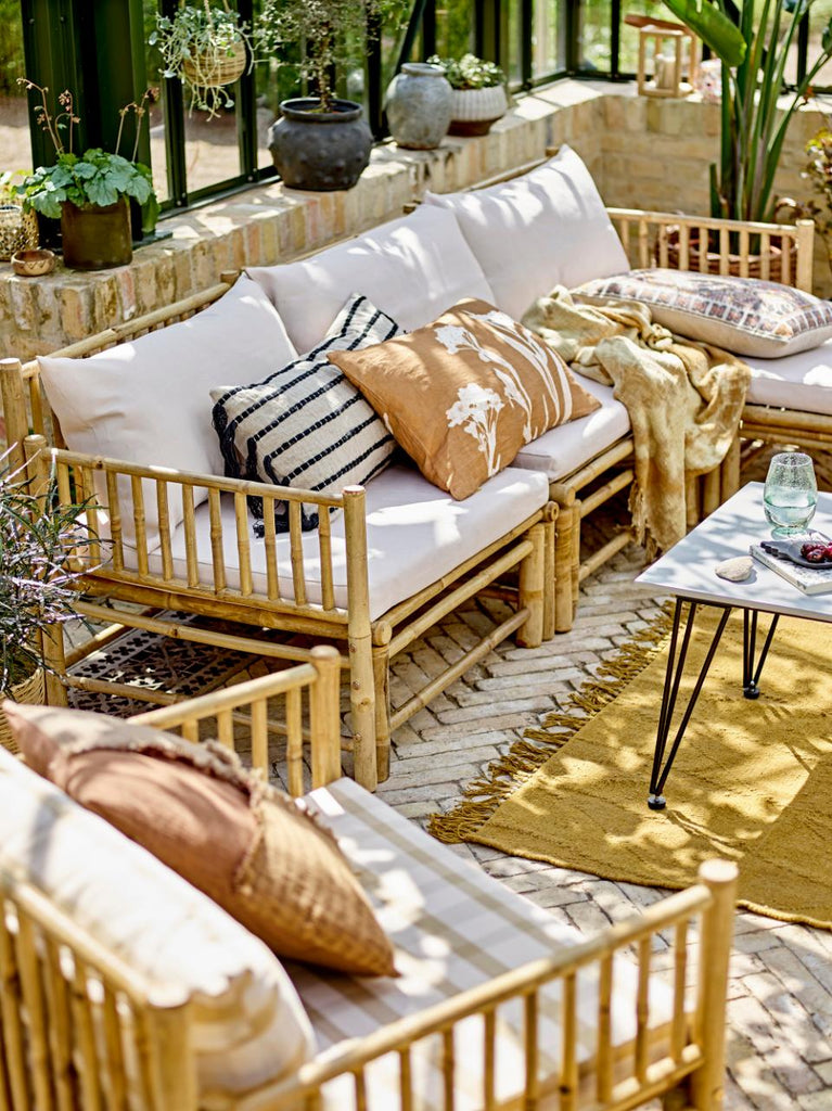 KORFU Module Sofa Left Corner, Nature, Bamboo