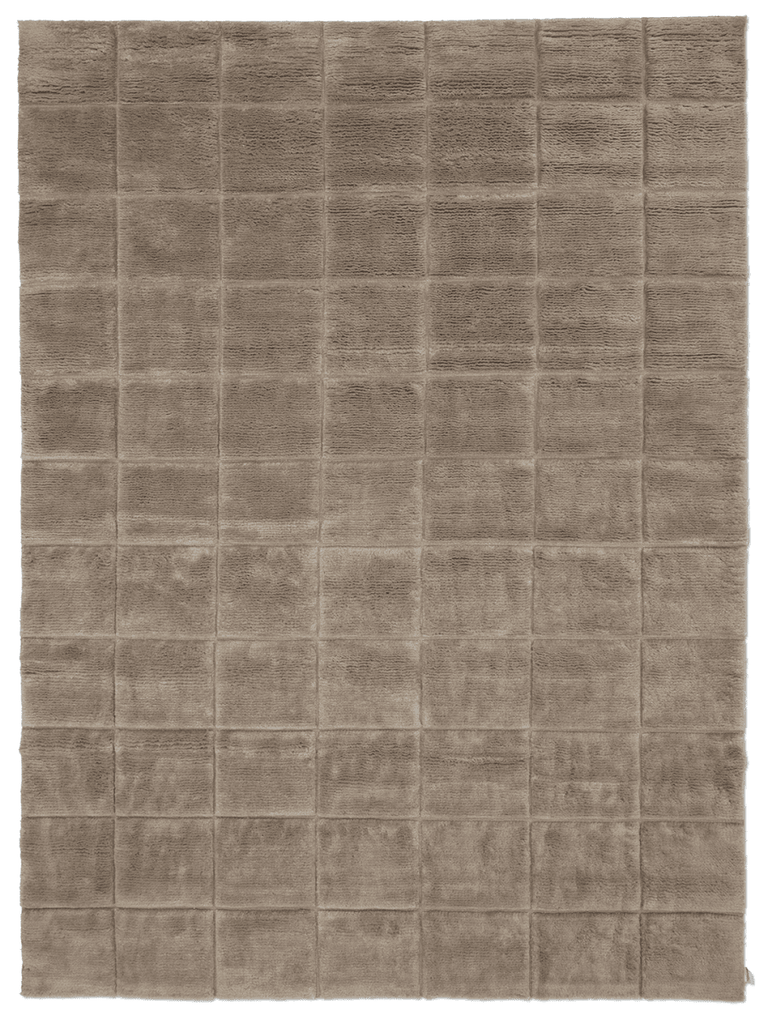 GRID WOOL RUG CHOCOLATE, MANY SIZE
