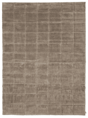 GRID WOOL RUG CHOCOLATE, MANY SIZE