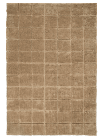 GRID WOOL RUG WHEAT, MANY SIZE