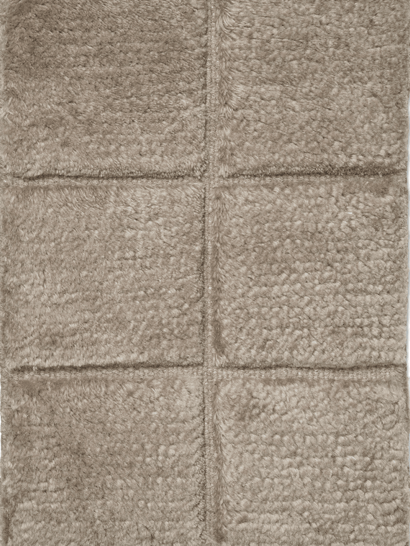 GRID WOOL RUG CHOCOLATE, MANY SIZE