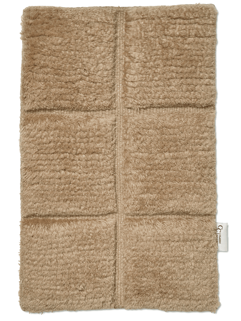 GRID WOOL RUG WHEAT, MANY SIZE