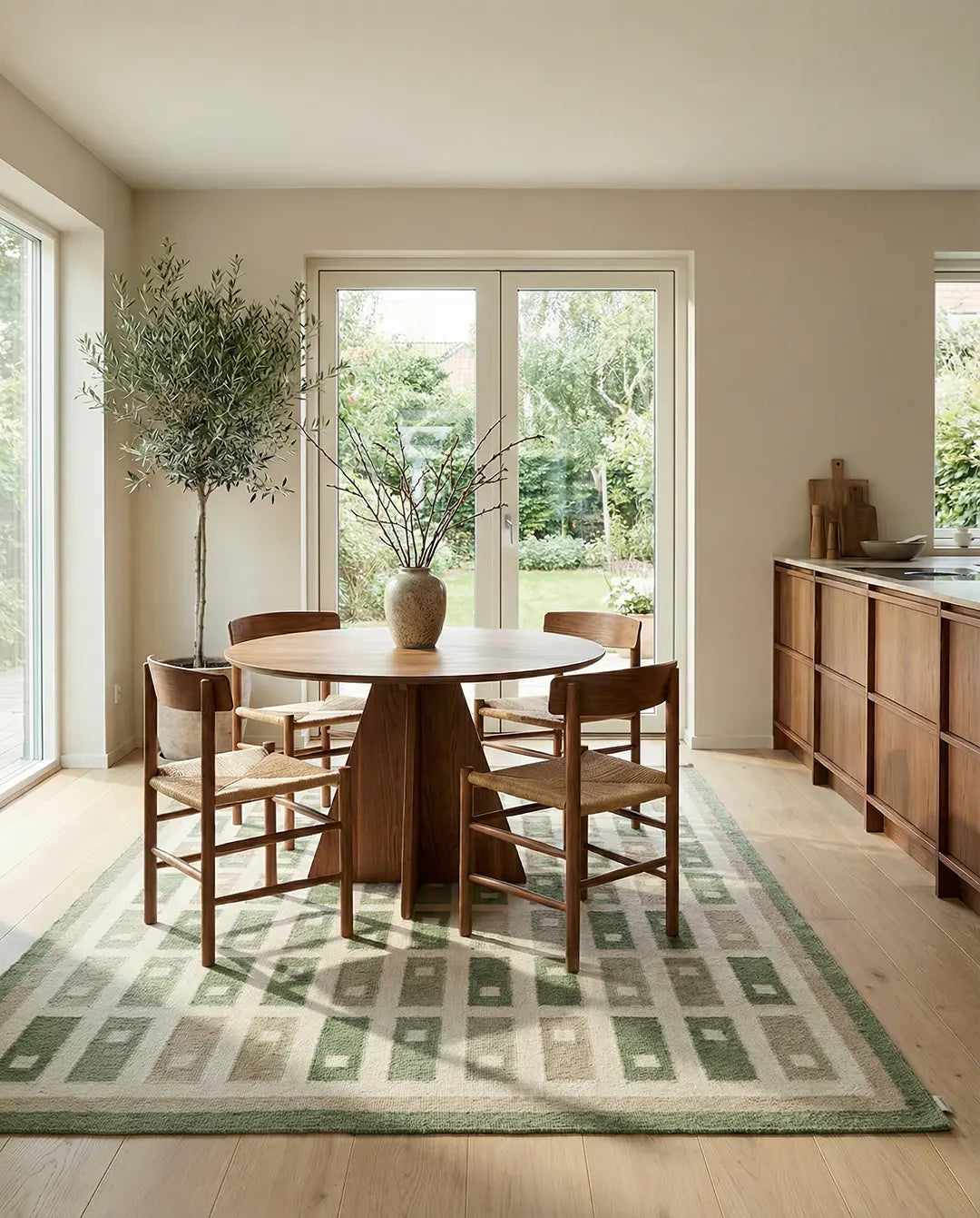 FYRBO WOOL RUG, FOREST, MANY SIZE
