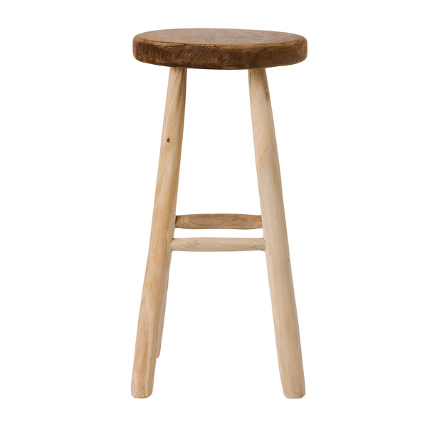 BAR STOOL | TEAK | H 70 CM