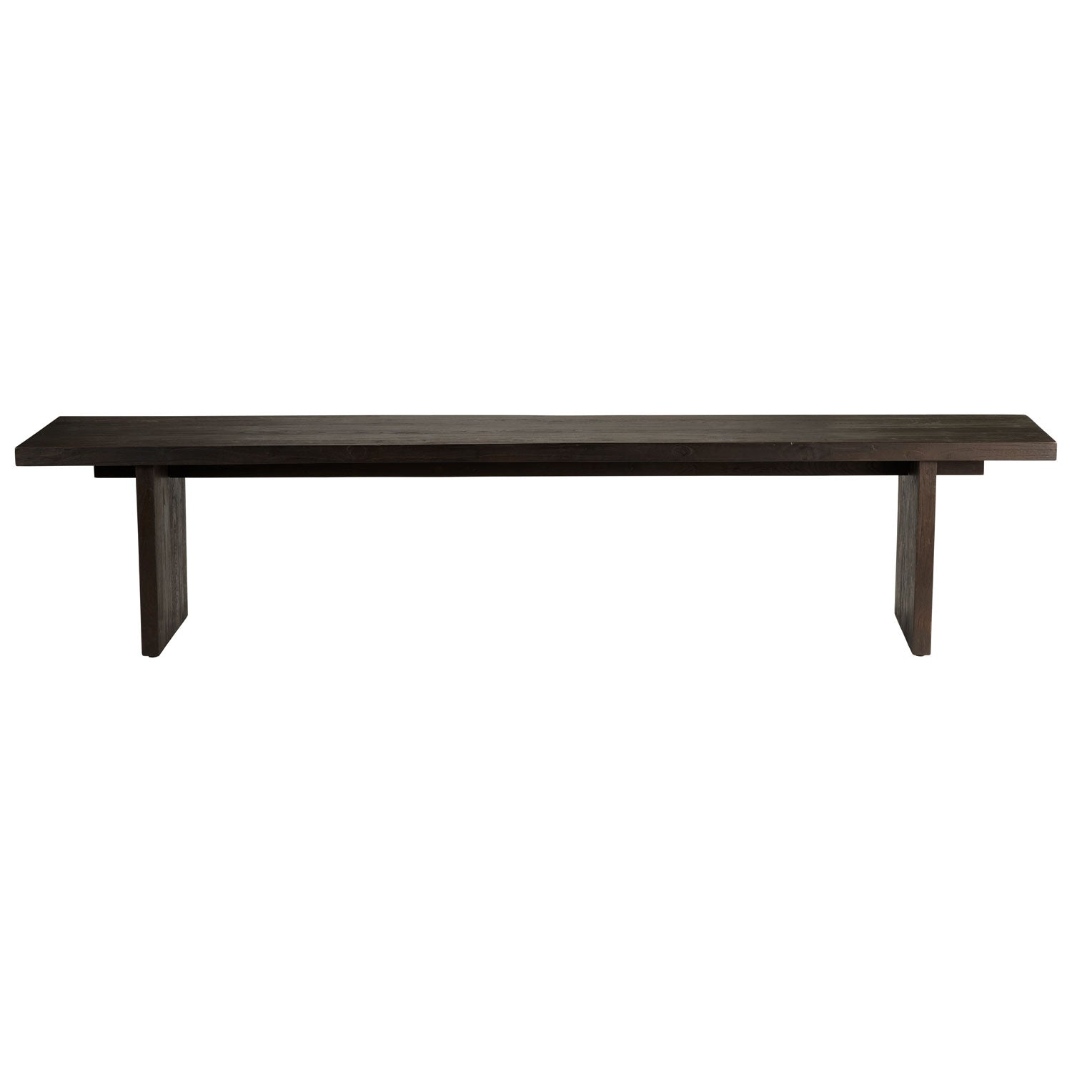 KAYU BENCH | RECYCLED TEAK | 220 X H 45 CM, BROWN-BLACK