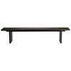 BENCH KAYU| RECYCLED TEAK | 220 X H 45 CM, BROWN-BLACK