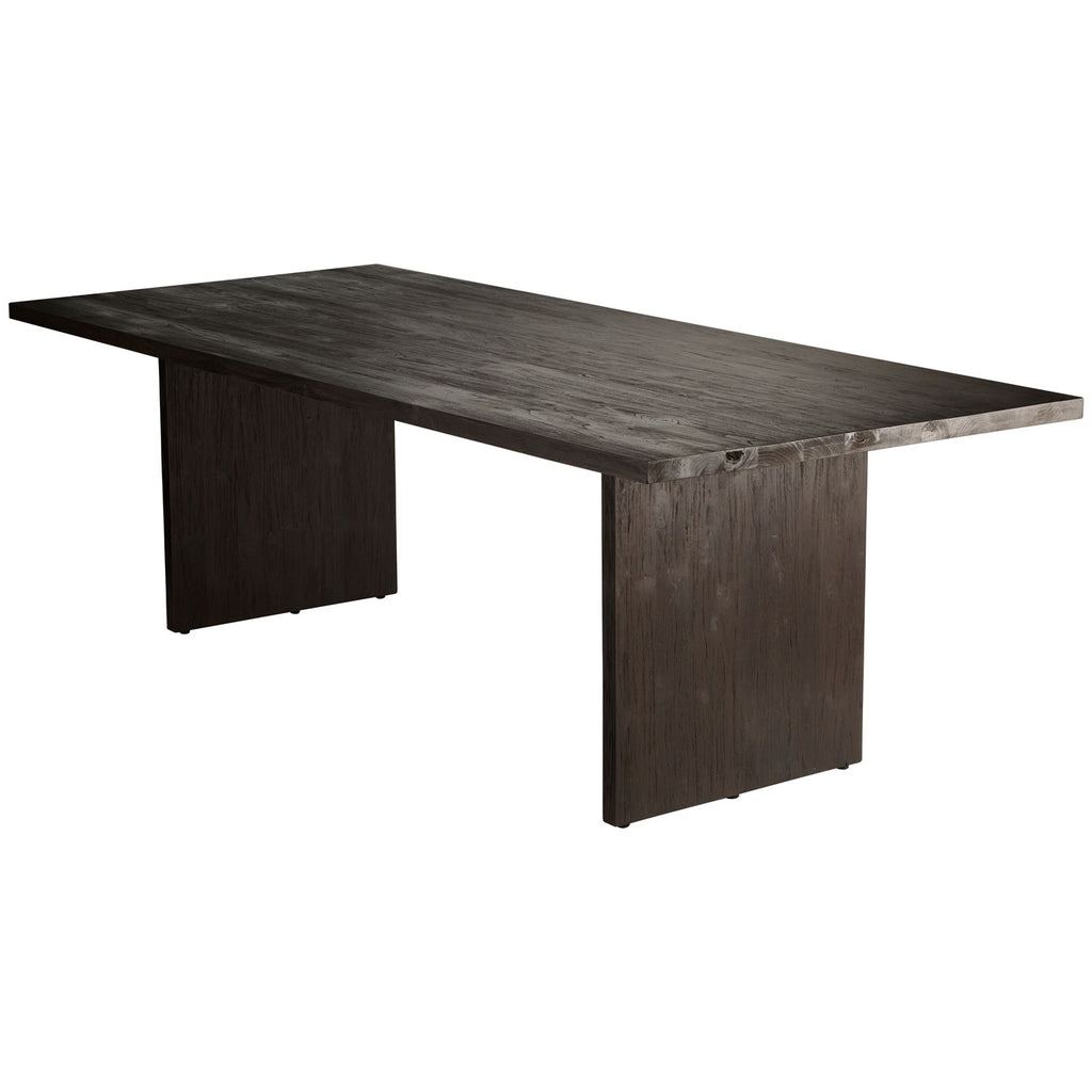 TABLE KAYU | RECYCLED TEAK | 240 X H 75 CM, BROWN-BLACK