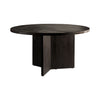 TABLE KAYU ROUND | RECYCLED TEAK | Ø 140 CM, BROWN-BLACK