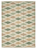 KORS WOOL RUG, FLATWEAVE GREEN/BEIGE, MANY SIZE
