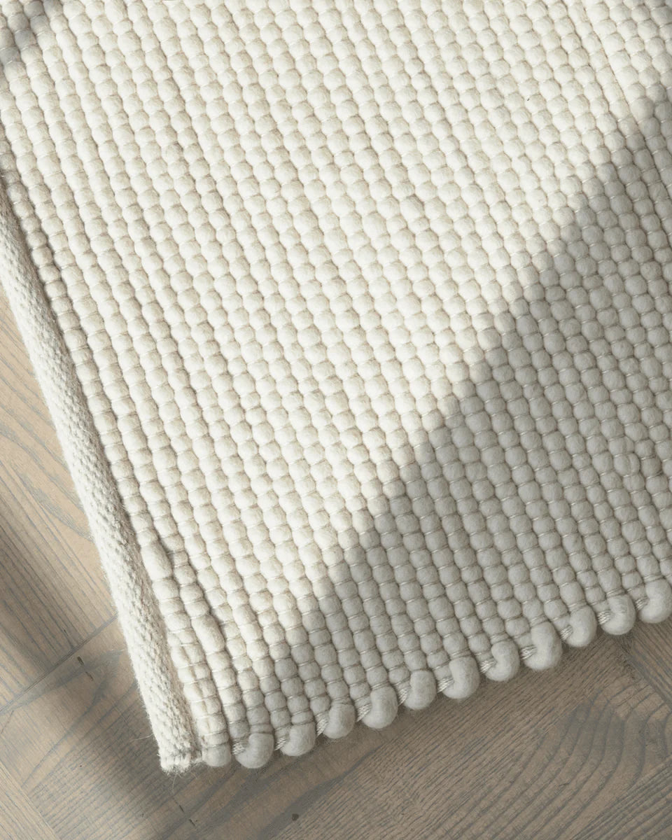 MERINO DOORMAT, WOOL, WHITE