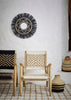 WOODEN LOUNGE CHAIR, MOROCCO BLACK