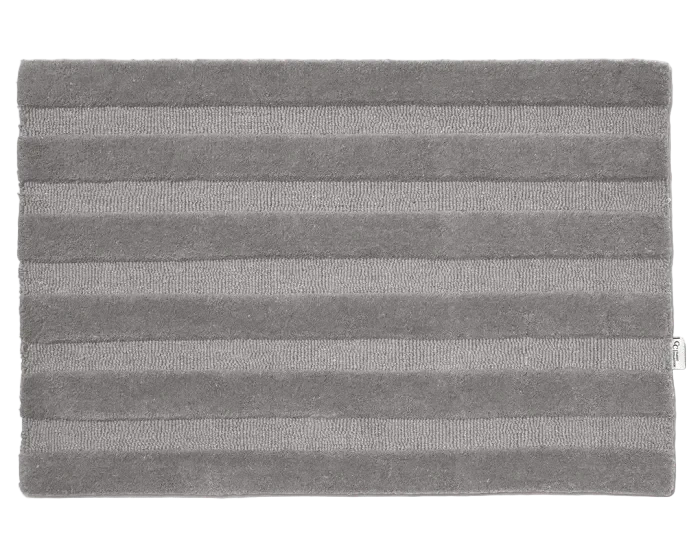 STRIPE DOORMAT, WOOL, GREY