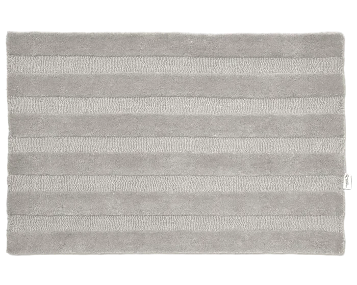 STRIPE DOORMAT, WOOL, SILVER