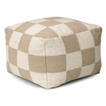 POUF SQUARE NATURAL, Wool