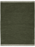 PURE WOOL RUG, FOREST GREEN, MANY SIZE