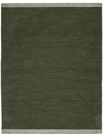 PURE WOOL RUG, FOREST GREEN, MANY SIZE