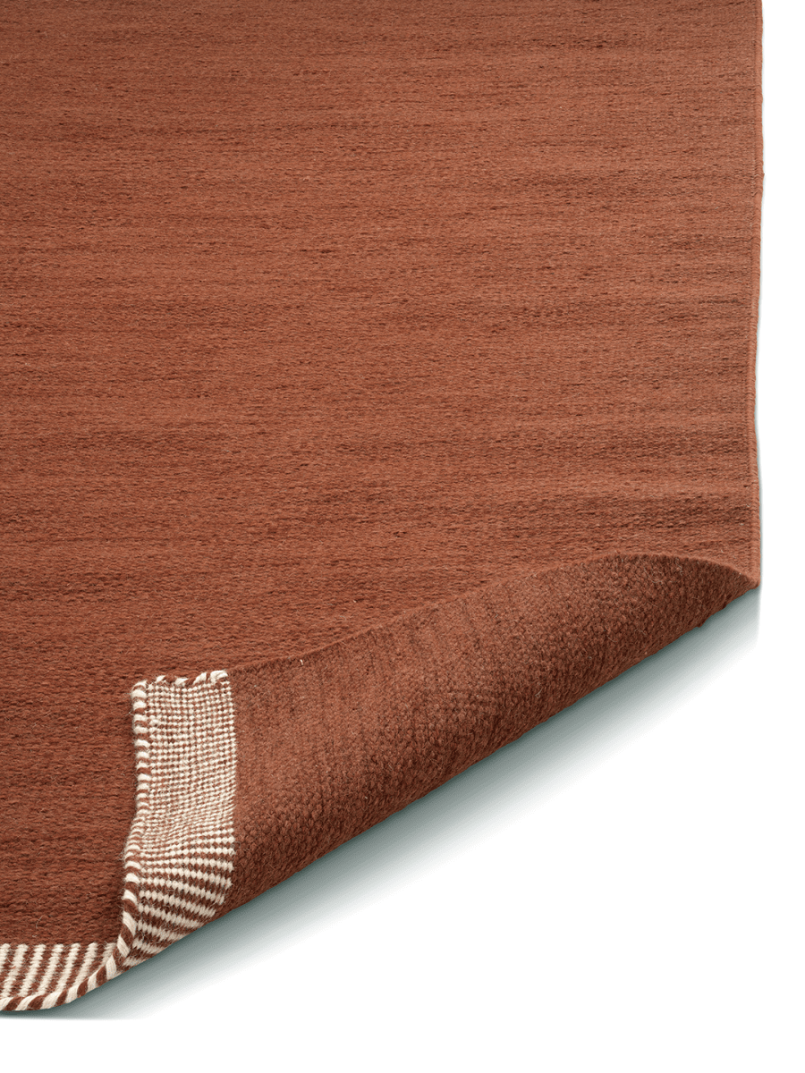PURE WOOL RUG, TERRACOTTA, MANY SIZE