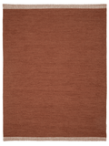 PURE WOOL RUG, TERRACOTTA, MANY SIZE