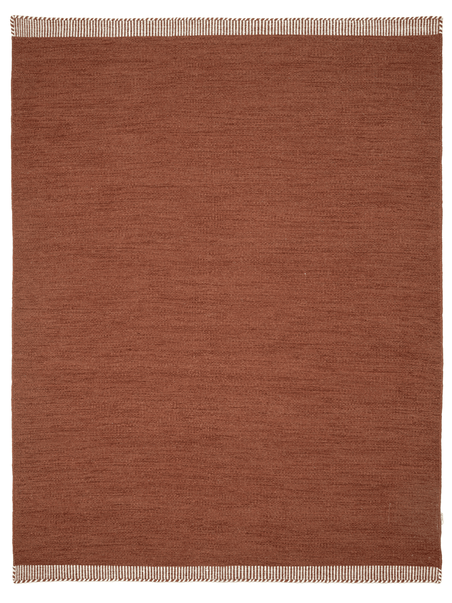 PURE WOOL RUG, TERRACOTTA, MANY SIZE
