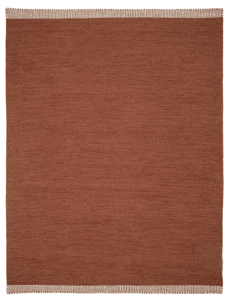 PURE WOOL RUG, TERRACOTTA, MANY SIZE