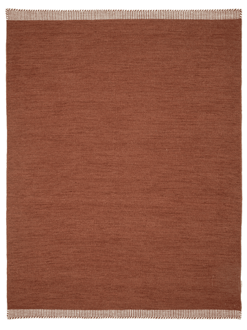 PURE WOOL RUG, TERRACOTTA, MANY SIZE