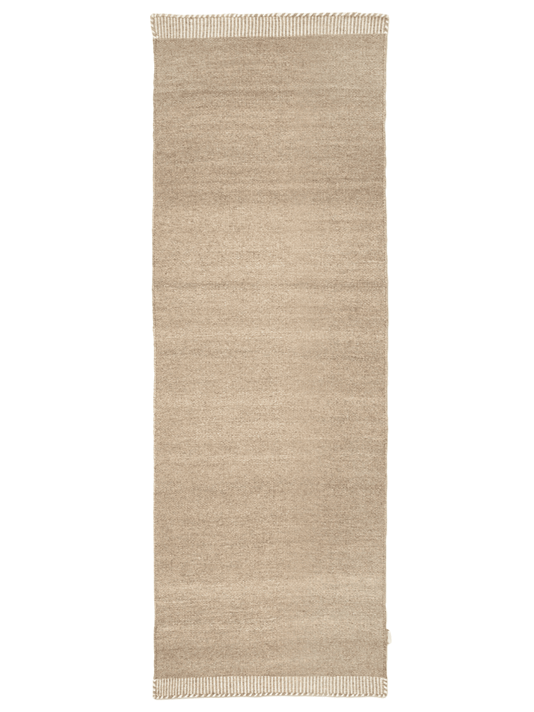 PURE RUNNER RUG, WOOL, NATURAL BEIGE,  80 x 250