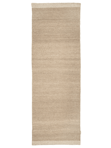 PURE RUNNER RUG, WOOL, NATURAL BEIGE,  80 x 250