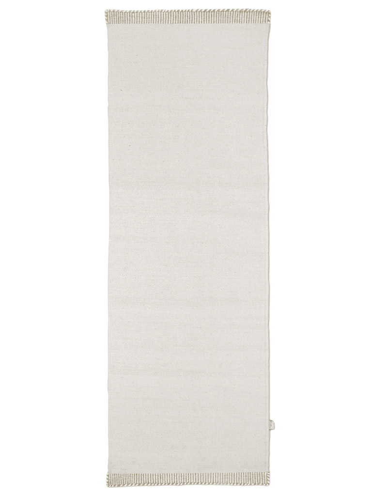 PURE RUNNER RUG, WOOL, WHITE,  80 x 250
