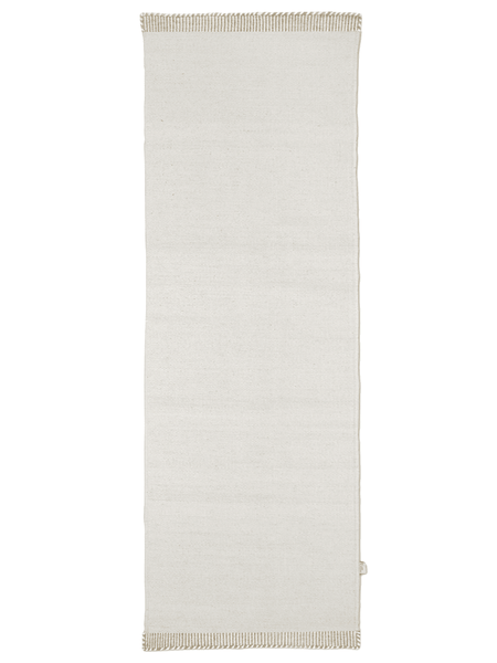 PURE RUNNER RUG, WOOL, WHITE,  80 x 250