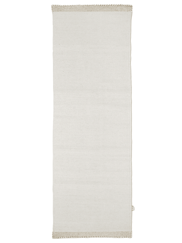 PURE RUNNER RUG, WOOL, WHITE,  80 x 250