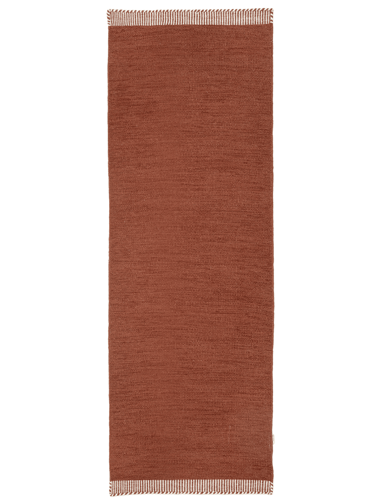 PURE RUNNER RUG, WOOL, TERRACOTTA,  80 x 250