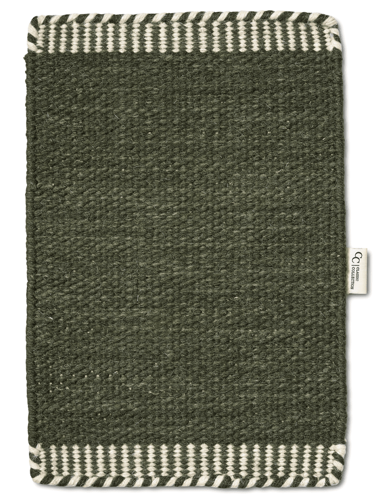 PURE RUNNER RUG, WOOL, FOREST GREEN,  80 x 250
