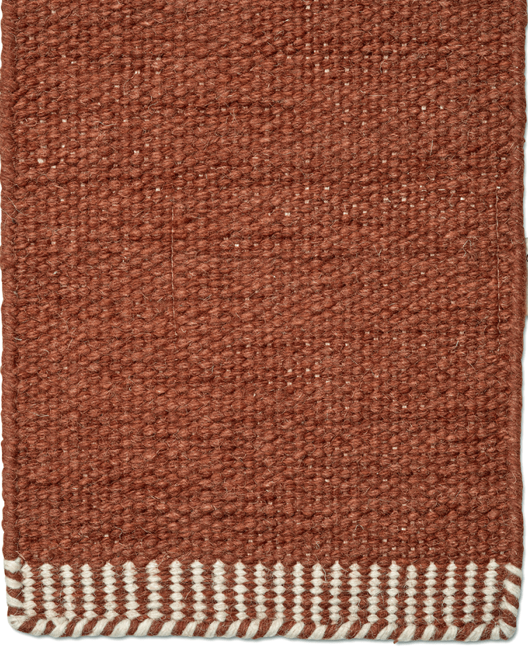 PURE WOOL RUG, TERRACOTTA, MANY SIZE