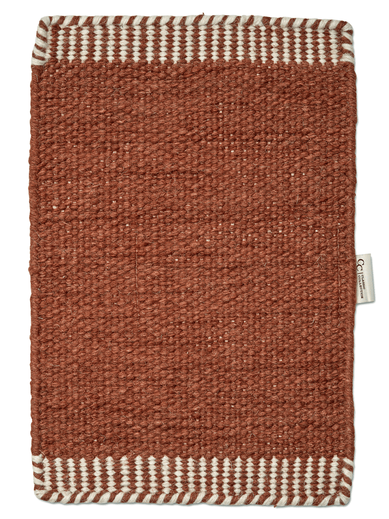 PURE WOOL RUG, TERRACOTTA, MANY SIZE
