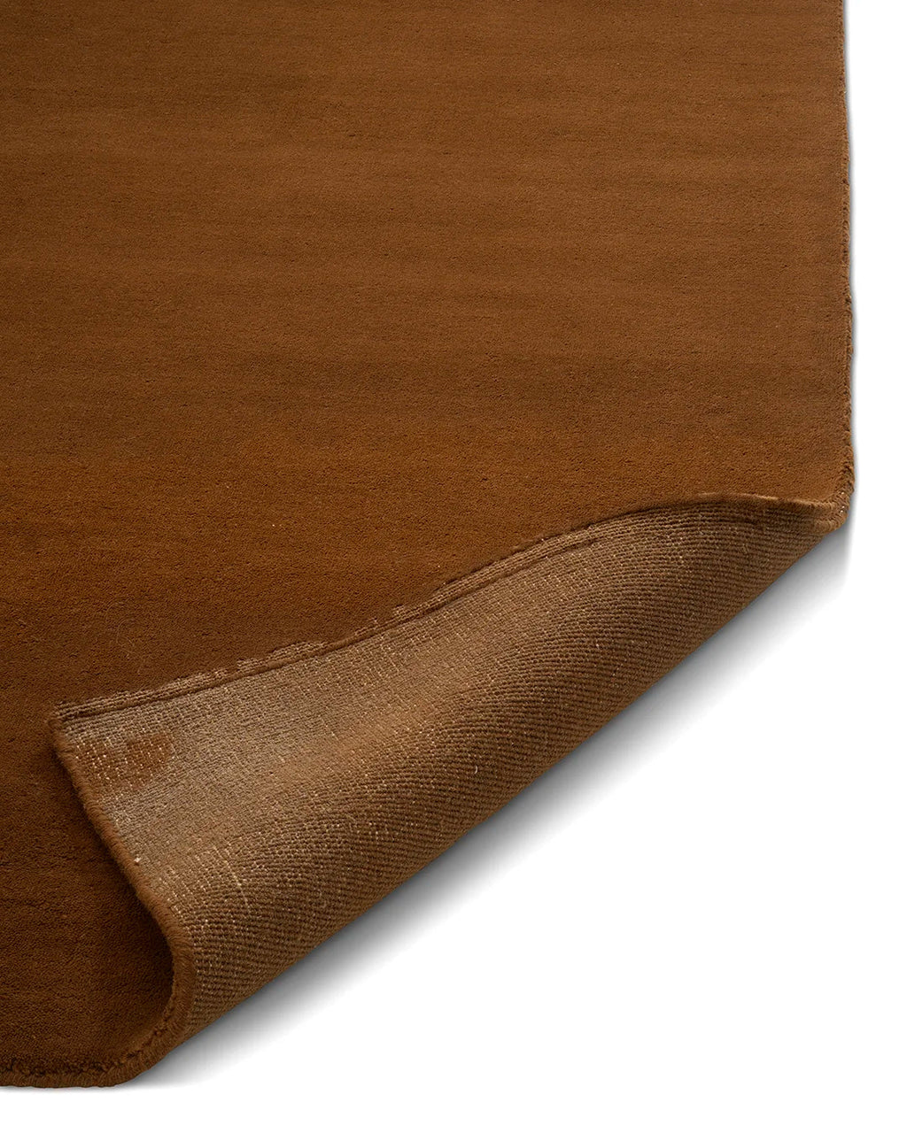 Rust Solid Rug, detail view