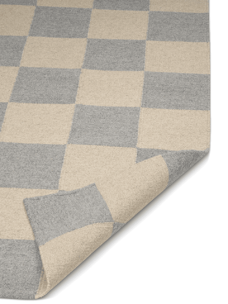 Runner Squares, Wool, Grey/Natural, 2 SIZE