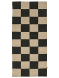 SQUARE RUNNER, WOOL, Black
