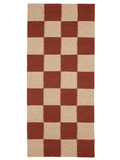 SQUARE RUNNER, WOOL, Terracotta