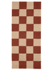 Runner Square, Wool, Terracotta/Natural, 2 SIZE