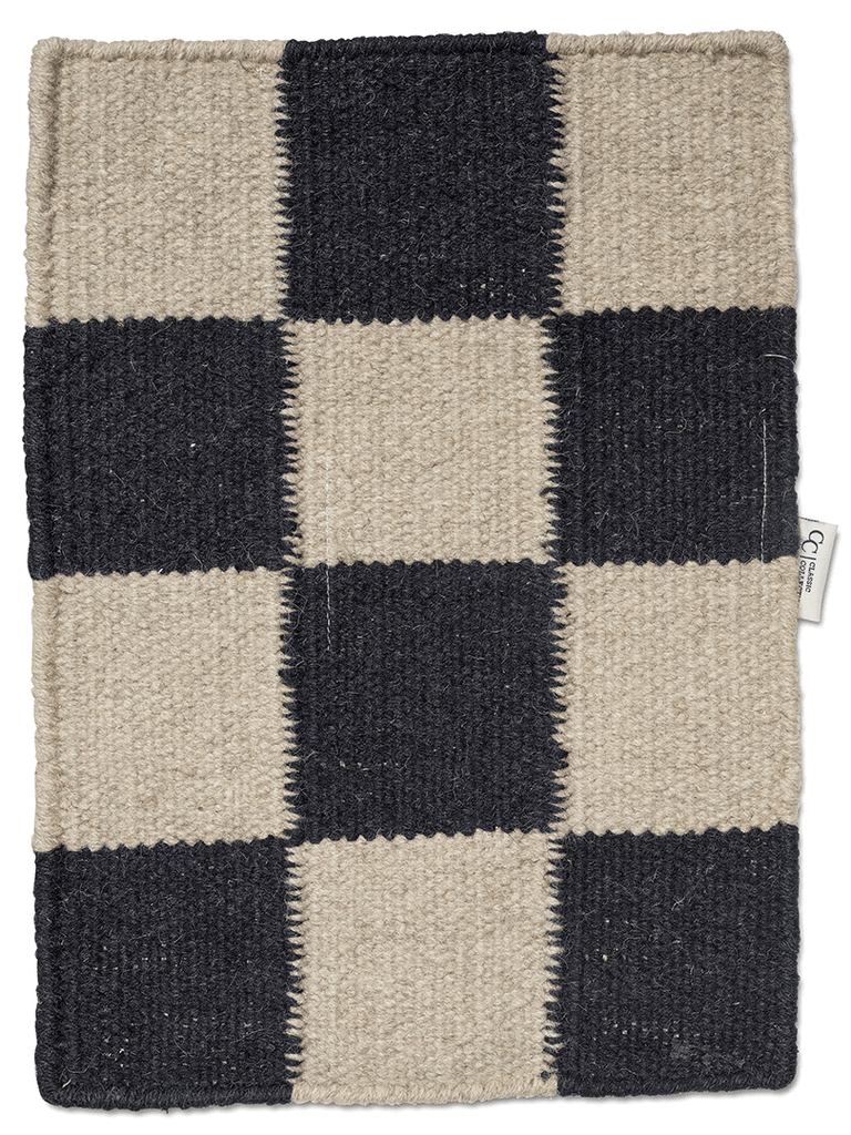 Runner Square, Wool, Black/Natural, 2 SIZE