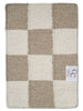 Runner Squares, Wool, White/Beige, 2 SIZE