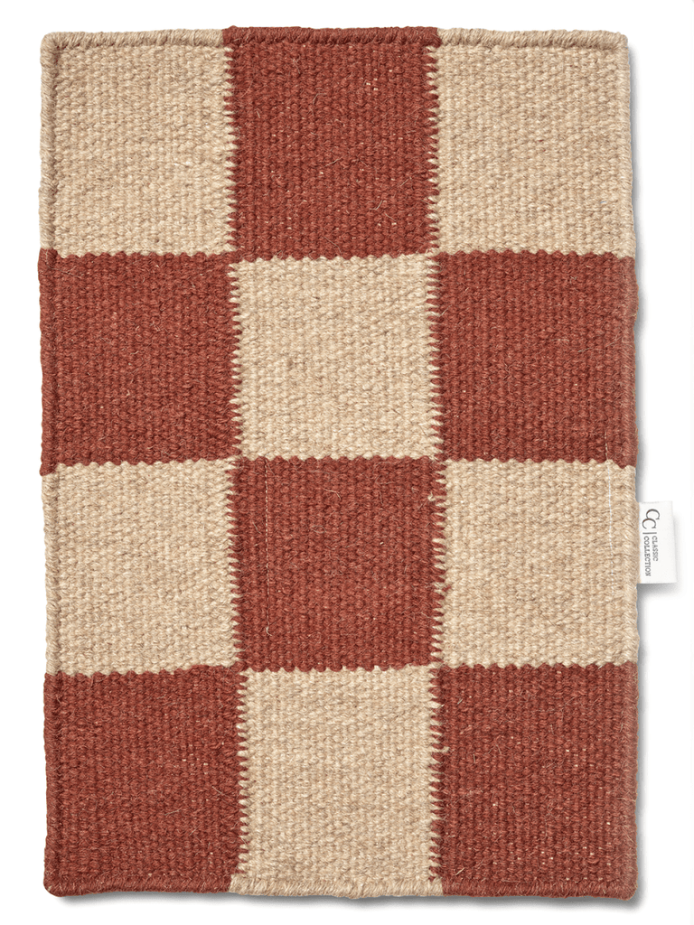 Runner Square, Wool, Terracotta/Natural, 2 SIZE