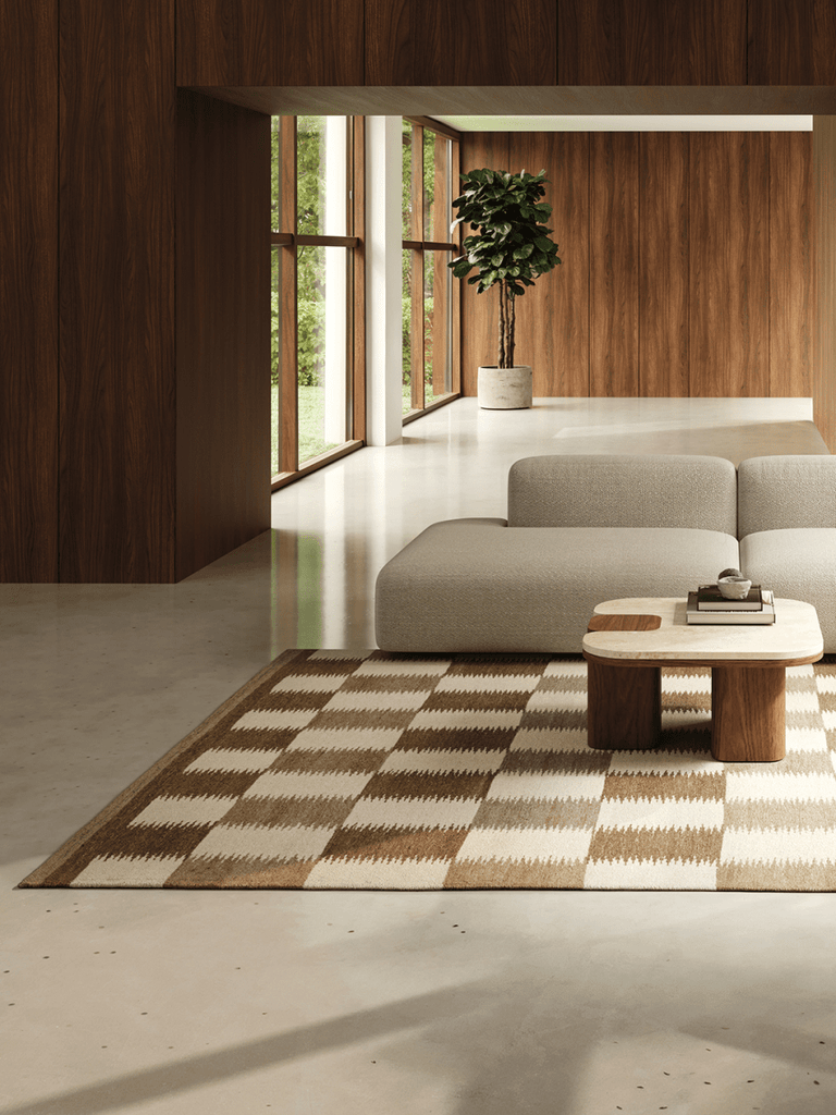 TAGEL WOOL RUG, FLAT WEAVE BEIGE, MANY SIZE