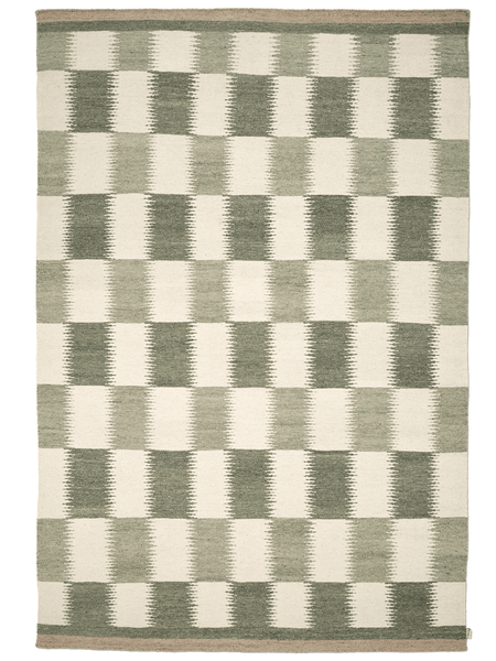 TAGEL WOOL RUG, FLAT WEAVE GREEN, MANY SIZE